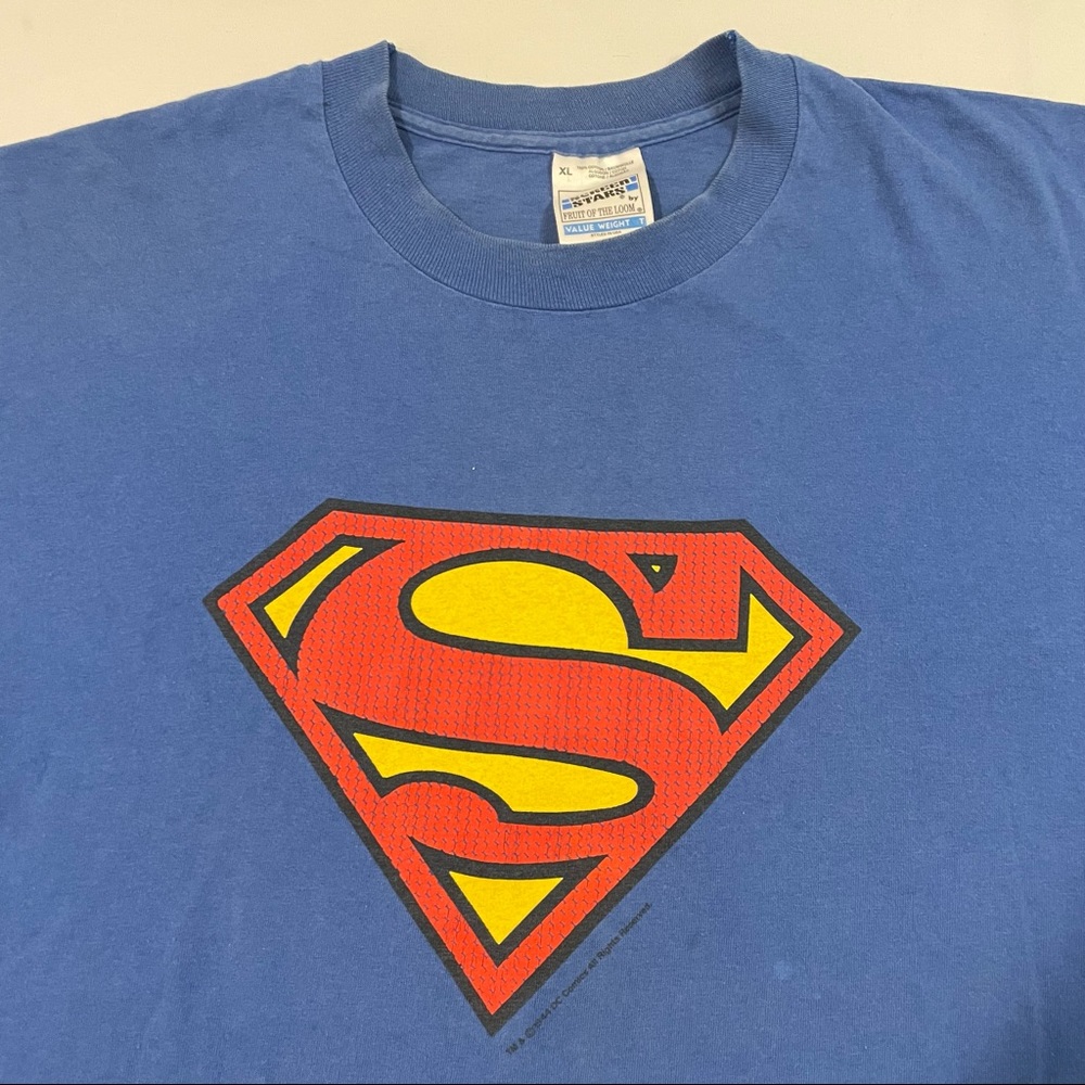 Vintage Screen Stars Single Stitch Superman T Shirt Size XL